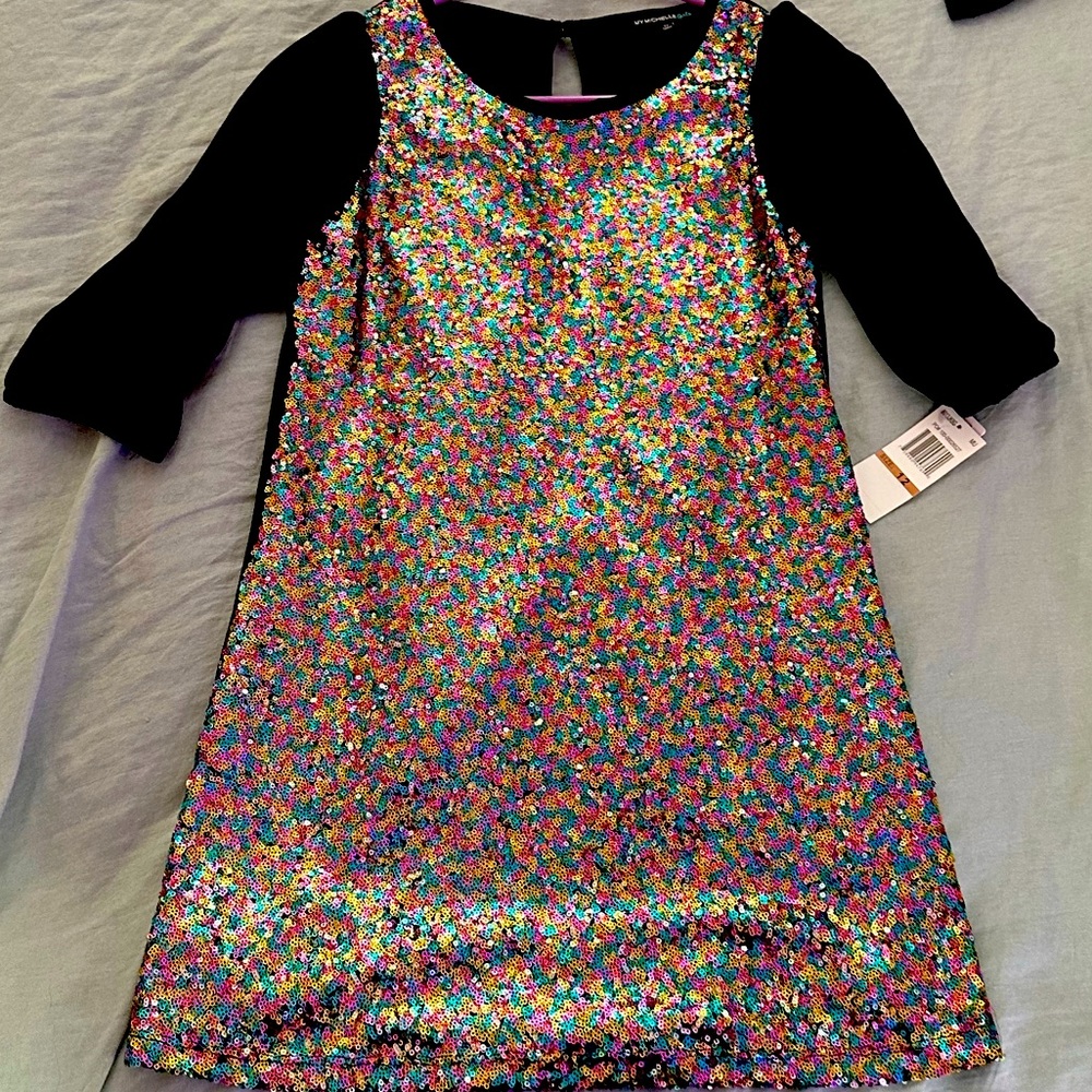 Sequined mini party dress